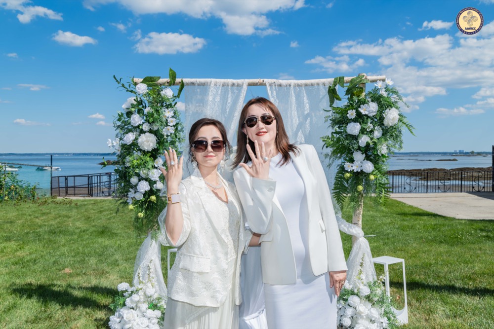 Asian women leaders connecting at AAWCC NY seaside salon, June 2026