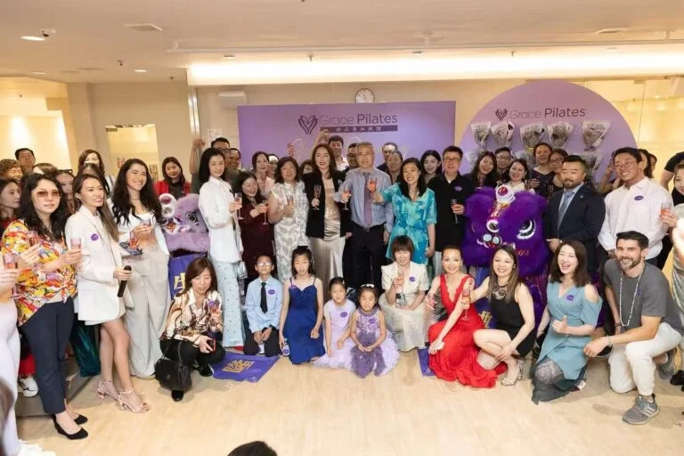 AAWCC members at Grace Pilates opening with community leaders media and VIP guests