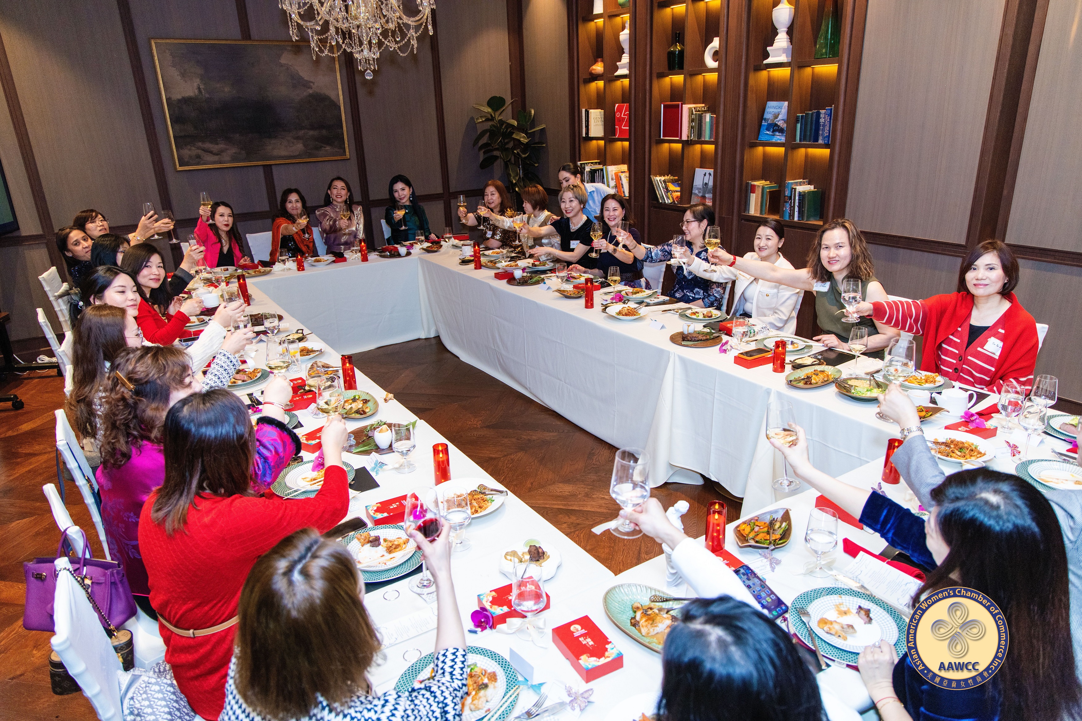 亚裔女性企业主齐聚AAWCC新春开年私享晚宴 纽约西部茉莉餐厅